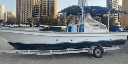 A 26-foot Emirati runner cruiser is available for sale
