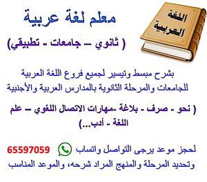 Arabic language teacher for universities
