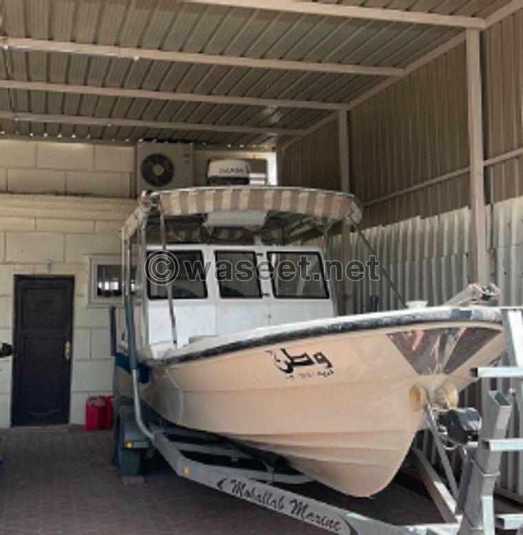 The 27-foot Muhallab boat is available for sale 0