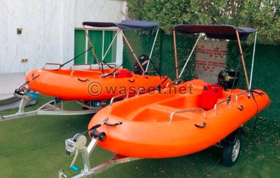 New boats made of plastic are available for sale  0